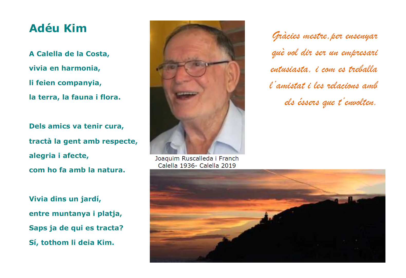 Joaquim Ruscalleda i Franch KIM